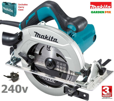 new £185.97 MAKITA HS7611J 240v Mains Electric 190mm CIRCULAR SAW in case 0088381862912