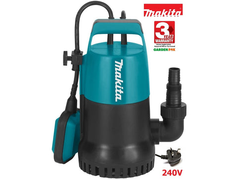 new £67.97 MAKITA Submersible Electric Drainage PUMP 140L 240V PF0300 4002829833308