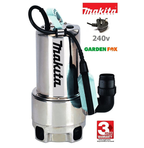 new £131.97 MAKITA Submersible Electric Drainage PUMP 250L 240V PF1110 4002829833780