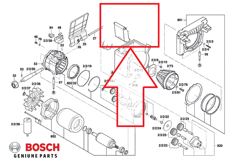Genuine £36.97 BOSCH AXT 25 TC Shredder CUTTER GUIDE PLATE 2609004916 - O236