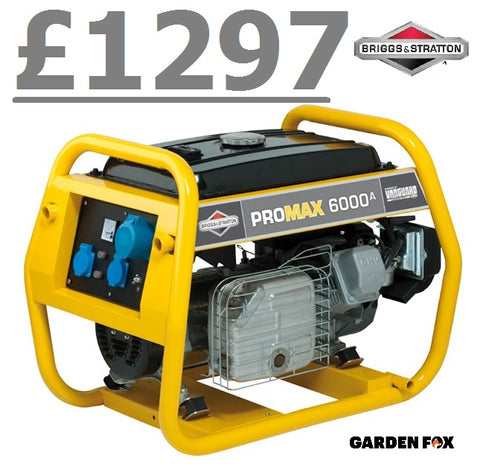 new £1297.97 **** CLICK & COLLECT or visit & purchase in store **** B&S ProMax Professional Portable Generator BSPROMAX6000A