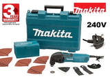 new £239.97 MAKITA TM3000CX4 Mains Electric MULTI TOOL 240V - TM3000CX4 0088381632256