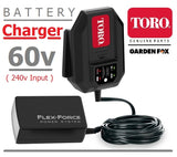new £36.97 TORO Flex-FORCE 60V Lawnmower - BATTERY CHARGER - 81801 9310317818016