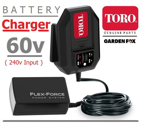new £36.97 TORO Flex-FORCE 60V Lawnmower - BATTERY CHARGER - 81801 9310317818016