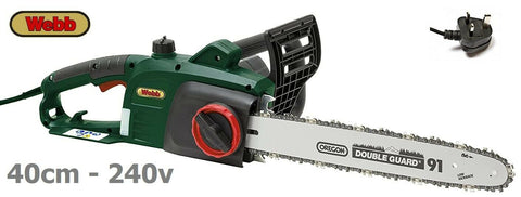 new £77.97 WEBB WEECS40 Main Electric 240V 40cm CHAINSAW - 5055661903950 CS