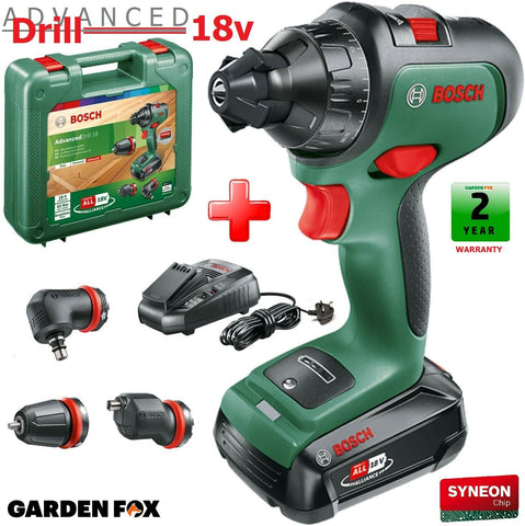 new £183.97 Bosch AdvancedDRILL18 2.5AH 18V plus 3 Attachments 06039B5074 4053423224993
