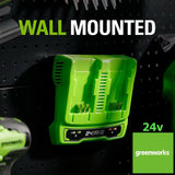 SALE PRICE £48.97 GreenWORKS 24v Twin Port Battery BATTERY CHARGER GWG24X2UC2 6952909062464
