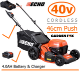 new £479.97 ECHO DLM-310/46P 40V 4.0AH Cordless 46cm Push Lawnmower 4934110780056+87+94 LA