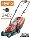 new £129.97 Flymo Chevron 32VC Corded 240V Electric Lawnmower 9666085-32 7391736148443 LA