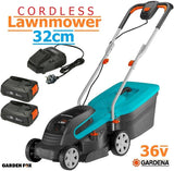 new £267.97 GARDENA PowerMAX 32 36V Cordless Lawnmower 14621-28 4078500056090 LA