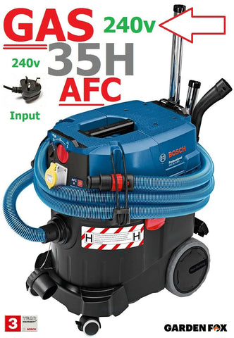 240V BOSCH GAS 35 H AFC 240v Input DUST EXTRACTOR 06019C3670 4059952564517
