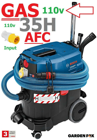 110V BOSCH GAS 35 H AFC 110v Input DUST EXTRACTOR 06019C3660 4059952564845