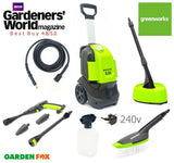new £139.99 GreenWORKS G30 120 Bar Pressure Washer + Extras GWG30HG 6952909068244 PW