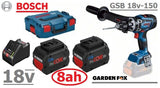 new £599.97 BOSCH GSB 18v-150C - Cordless COMBI Drill 8.0AH 06019J5172 4059952523323