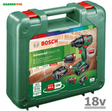 SALE best PRICE - £189.97 - BOSCH Advanced IMPACT18 Combi DRILL + 2 Batteries 06039B5177 4053423224986