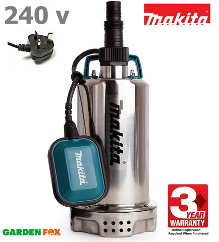 new £123.97 MAKITA Submersible 240V Electric Drainage PUMP 250L PF1100 4002829833285 WP