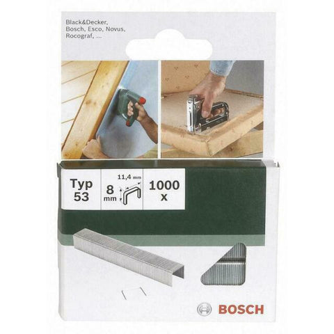 new Bosch Type53 FINE 4mm WIRE STAPLES (Pack of 1000) 2609255857 3165140393089