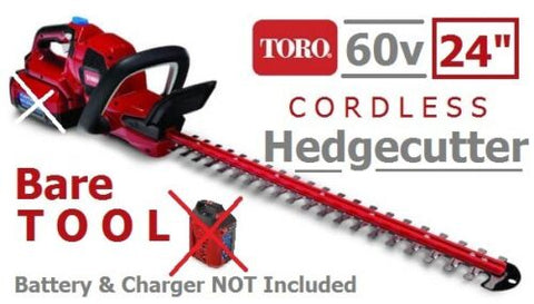 SALE best PRICE - £199.97 BARE TOOL TORO MAX 60V Cordless Brushless Garden HEDGECUTTER 51855T 931031798385